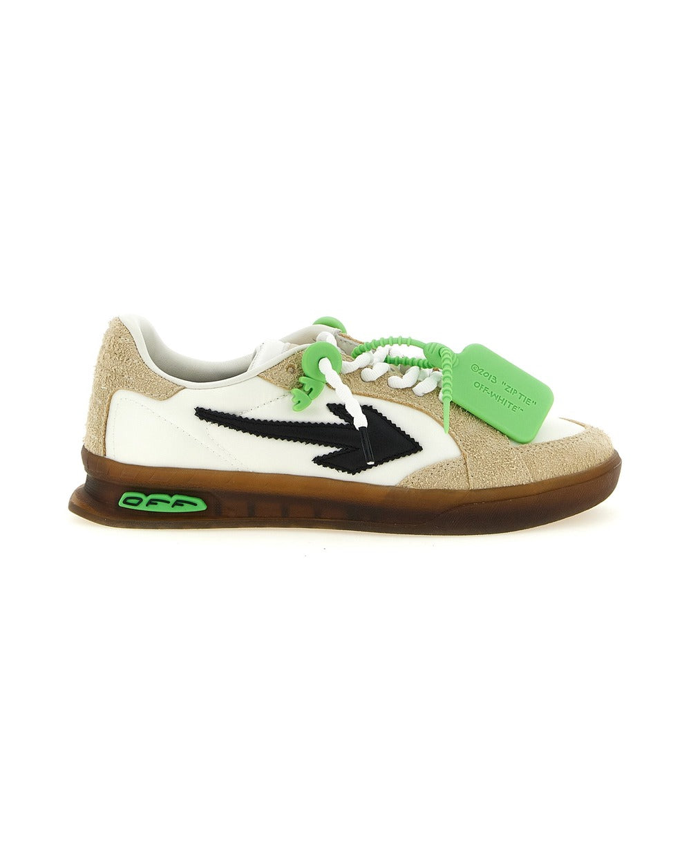 Off-White Multicolor Nylon Athletic Sneakers