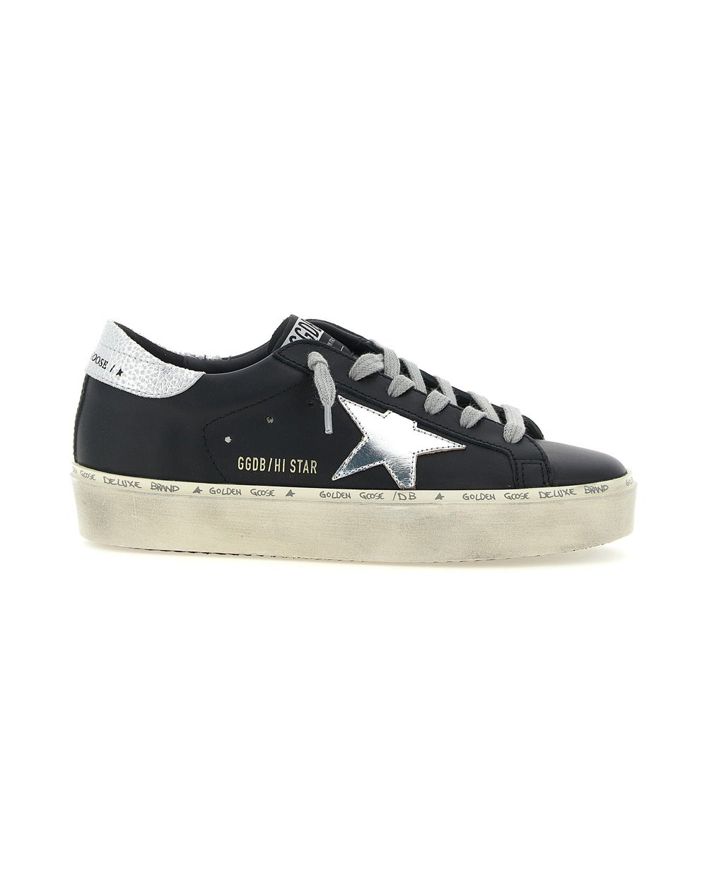 Golden Goose Black Cowhide Chunky Sneakers