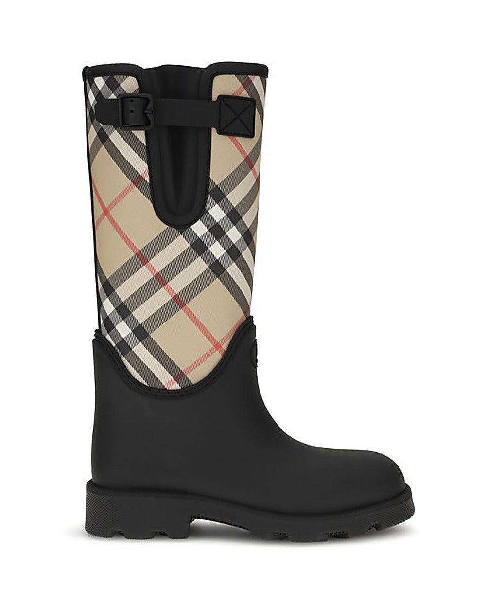 Burberry Black Rubber Rain Boots