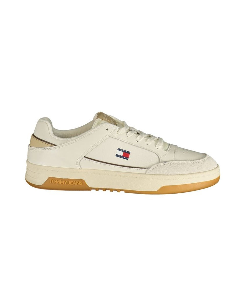 Tommy Hilfiger White Polyurethane Men's Sneaker
