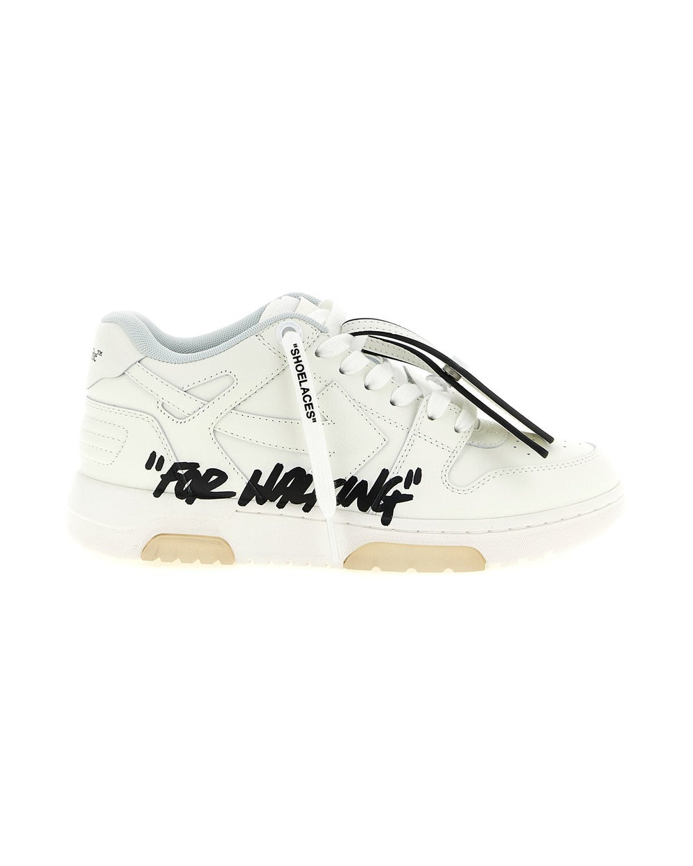 Off-White Bicolor Calfskin Athletic Sneakers
