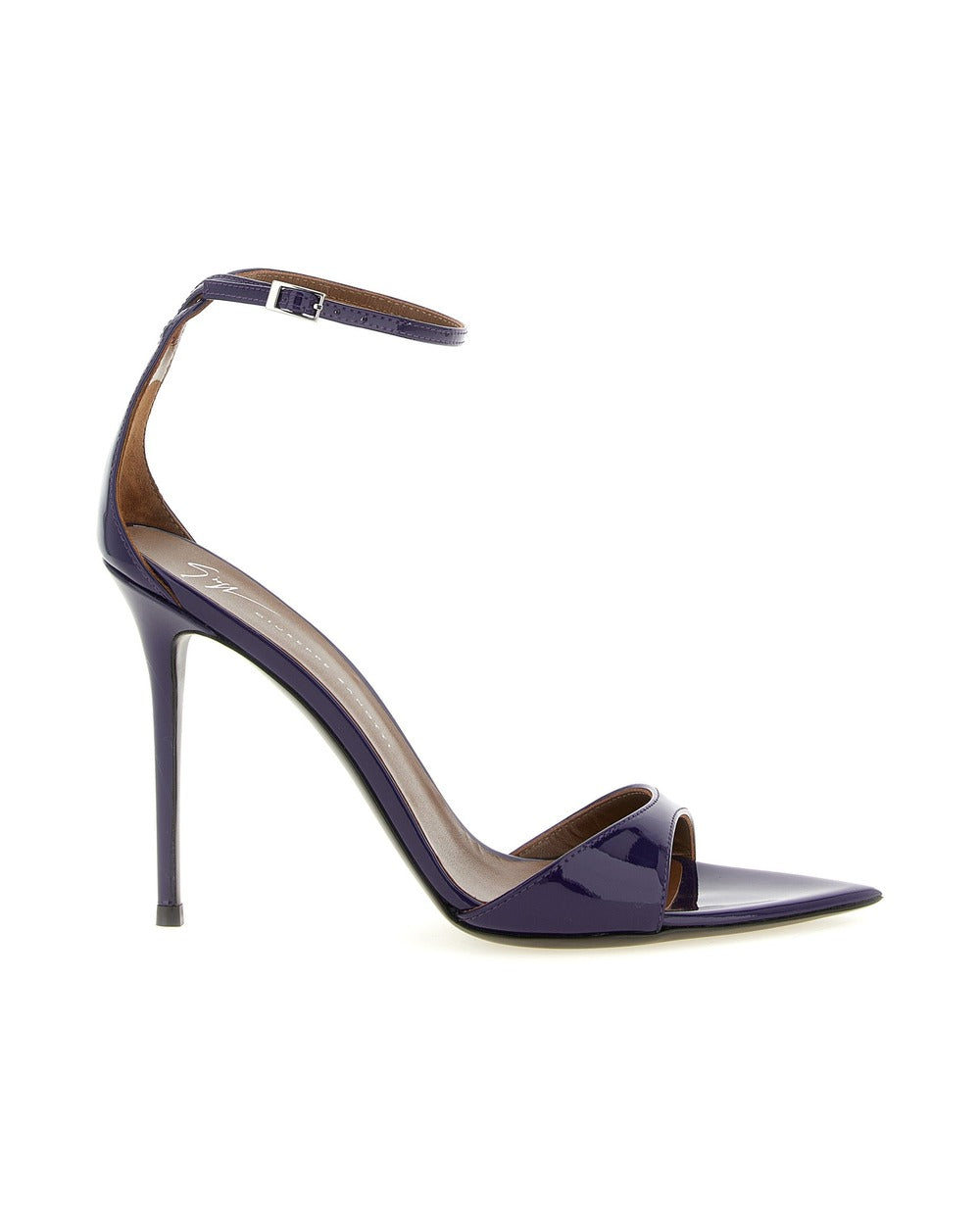Giuseppe Zanotti Purple Calfskin Stiletto Heel Sandals