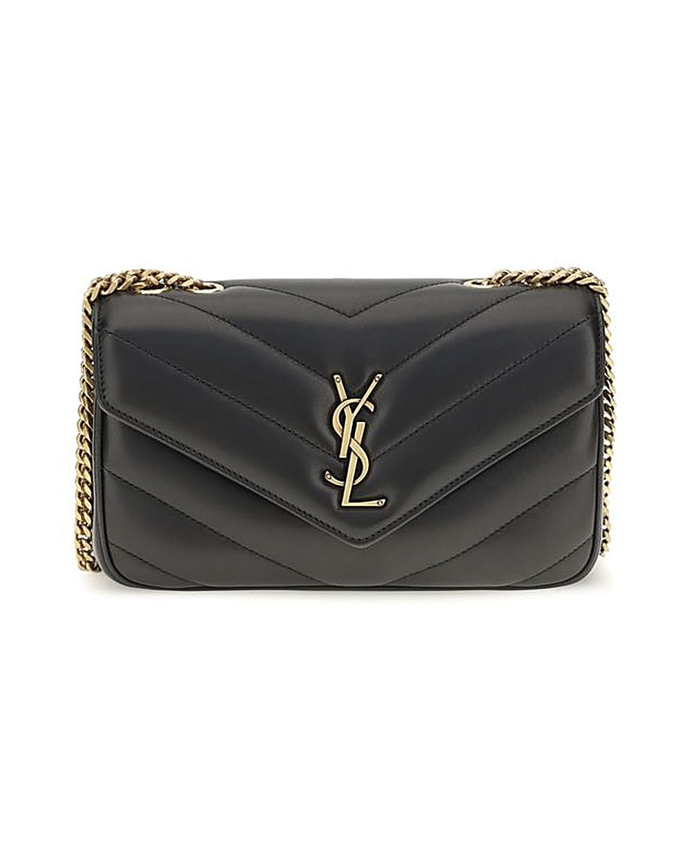 Saint Laurent Black Lamb Ovis Aries Aries Shoulder Bag