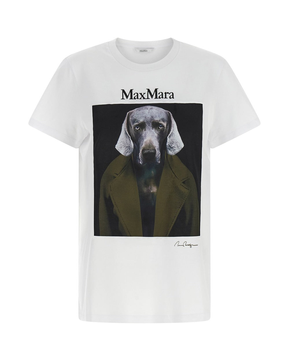 Max Mara White Cotton T-Shirt