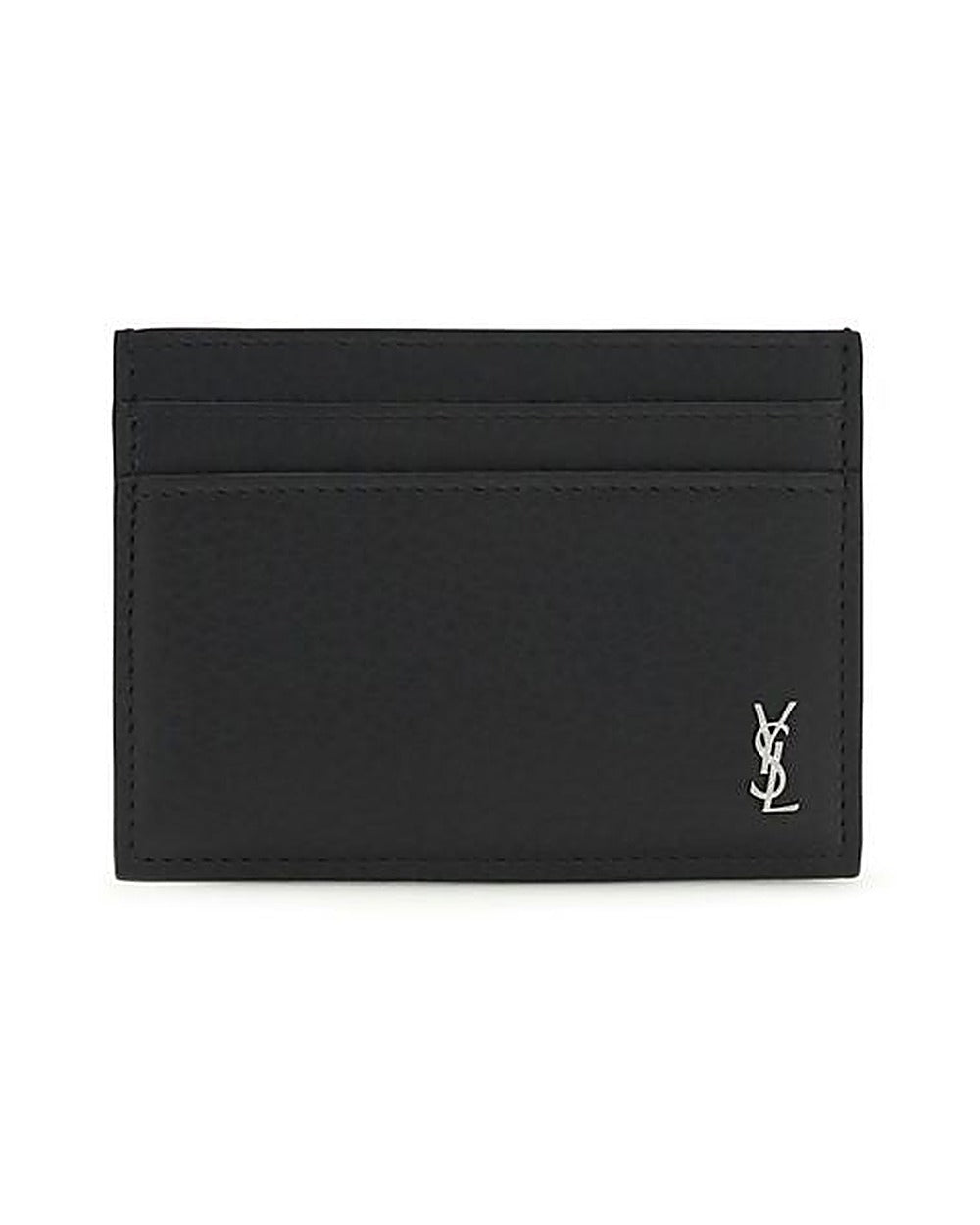 Saint Laurent Black Calf Leather Bos Taurus Wallet