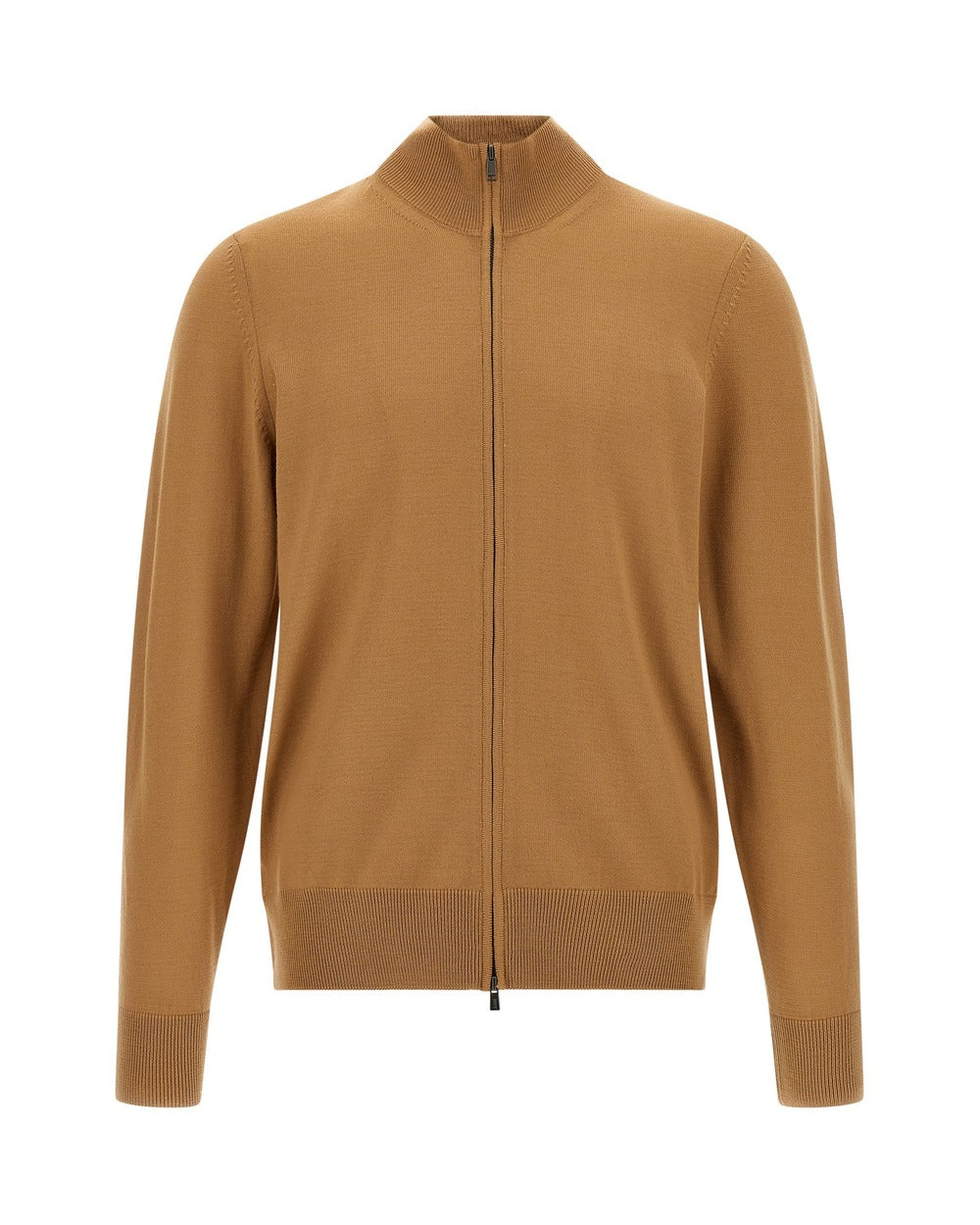 Hugo Boss Brown Virgin Wool Cardigan