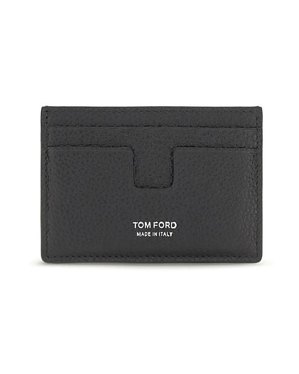 Tom Ford Black Calf Leather Bos Taurus Wallet