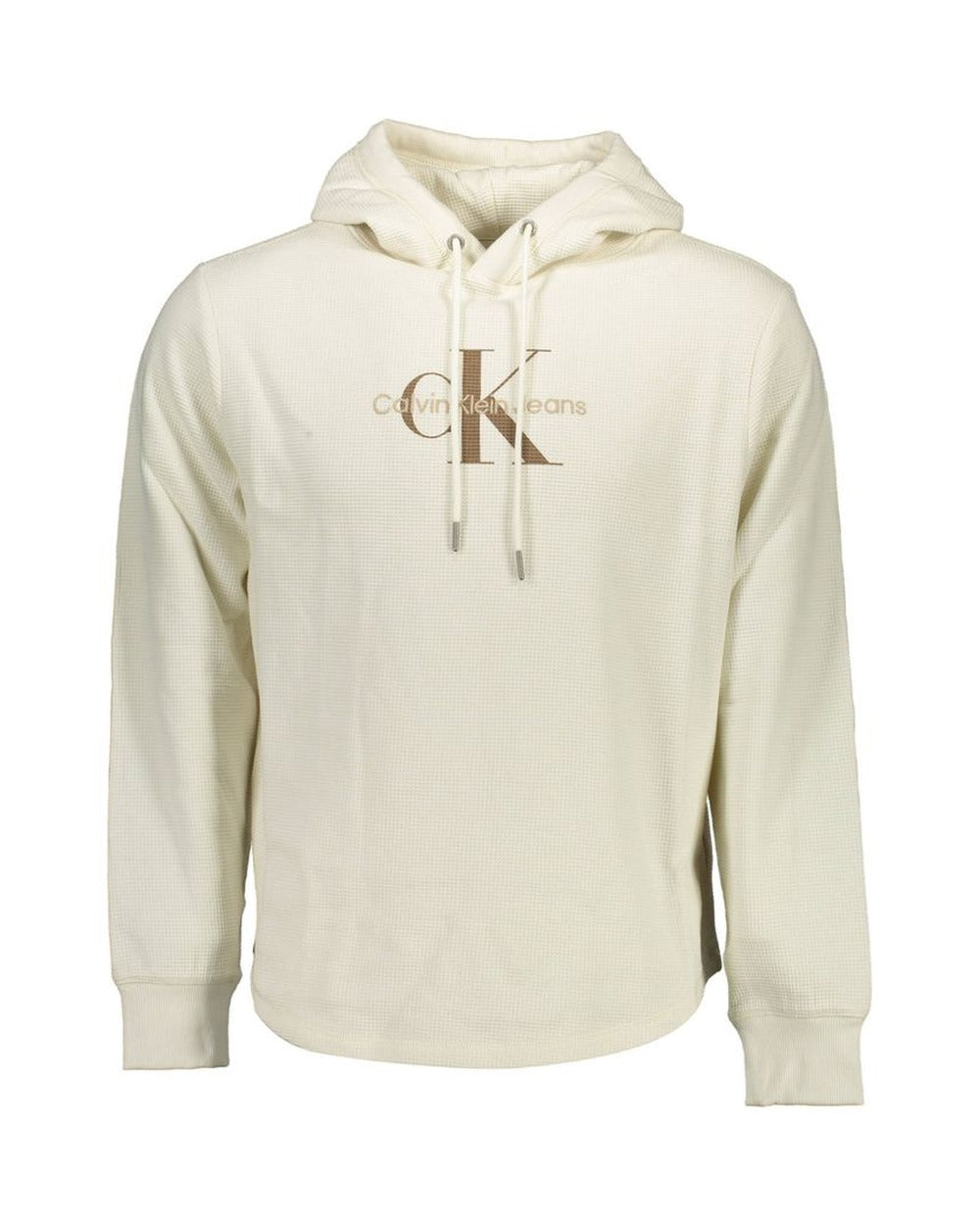 Calvin Klein White Cotton Men Sweater