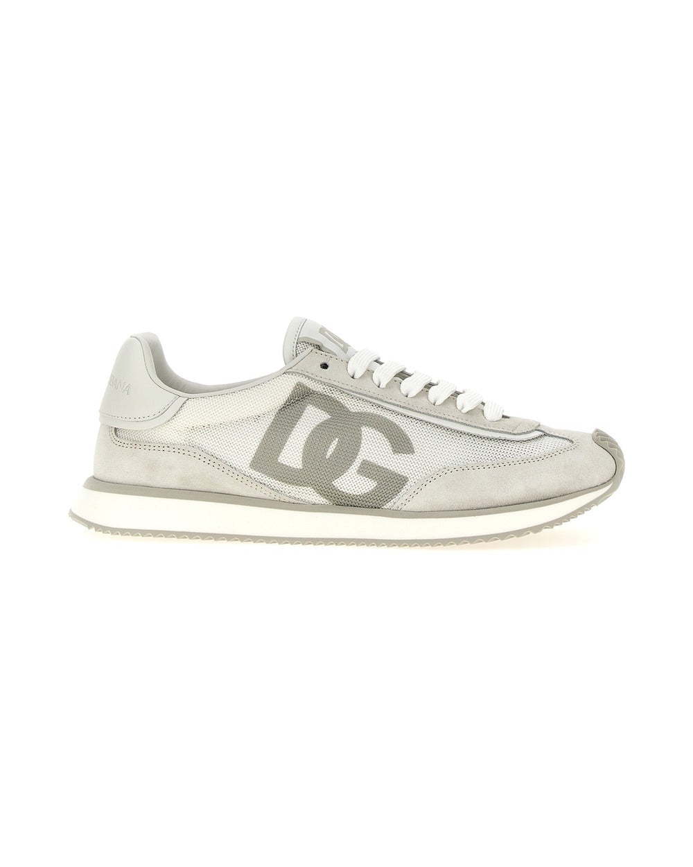 Dolce & Gabbana Gray Calfskin Low Top Sneakers