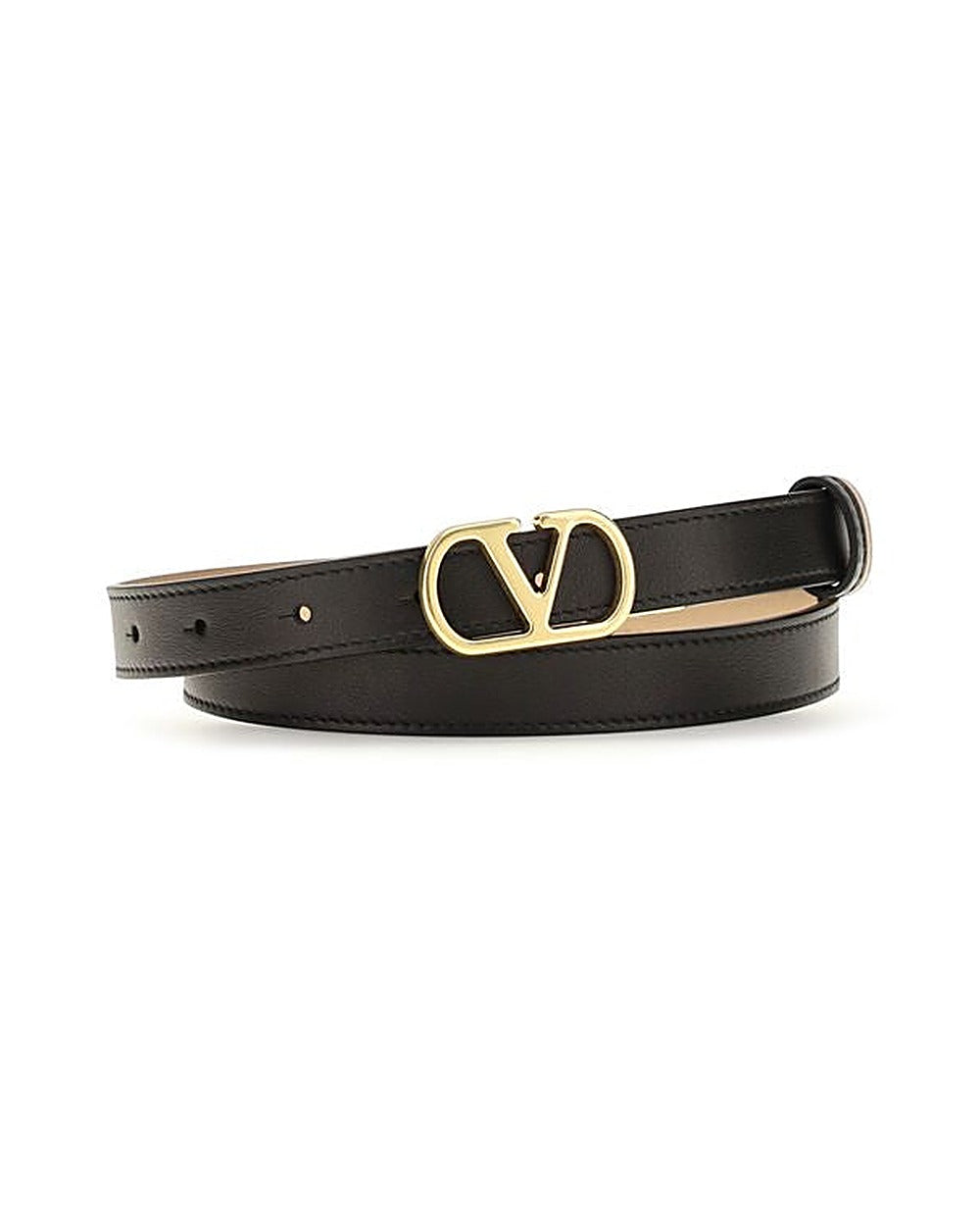 Valentino Garavani Black Lamb Ovis Aries Aries Regular Belt