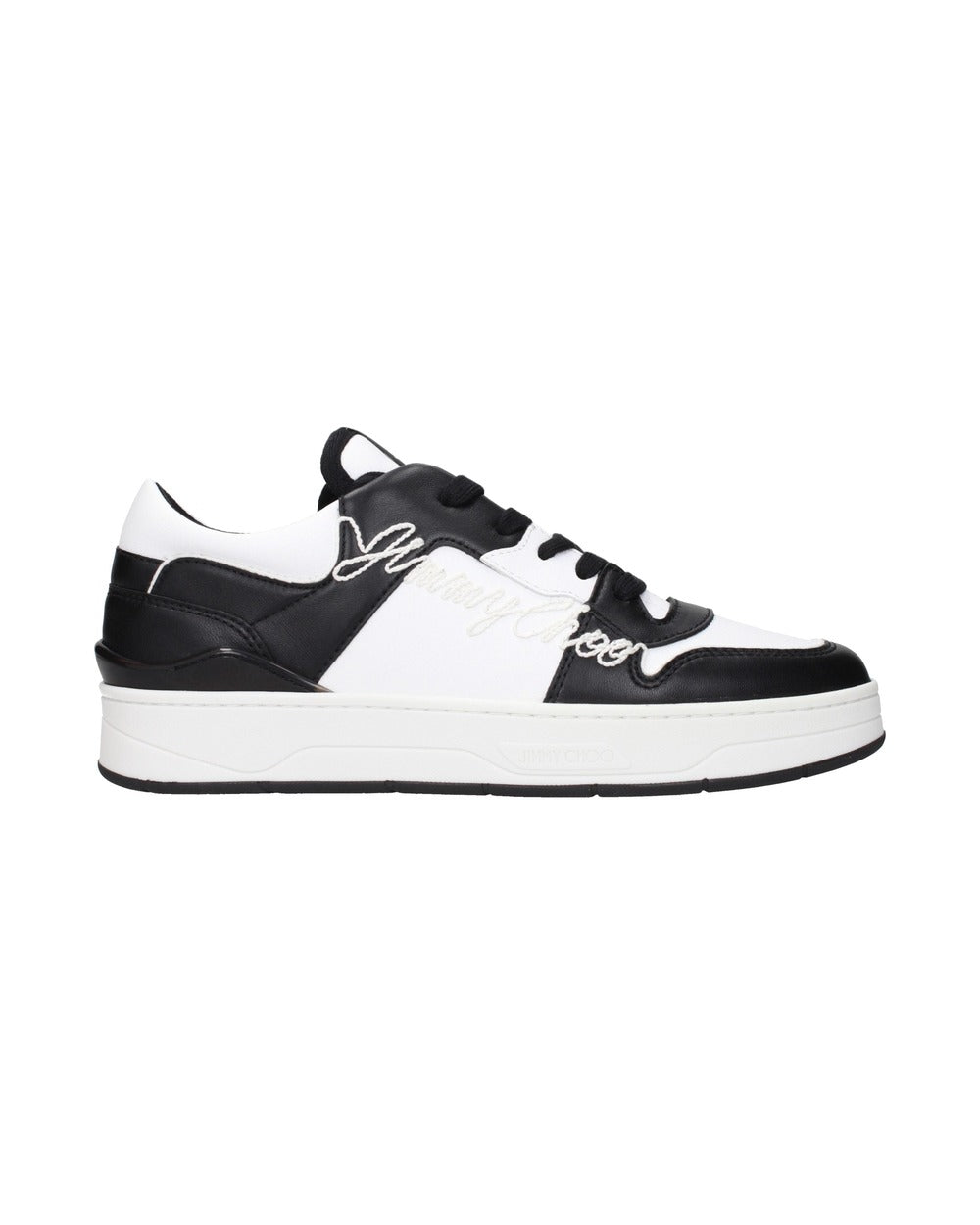 Jimmy Choo Black Leather Sneakers