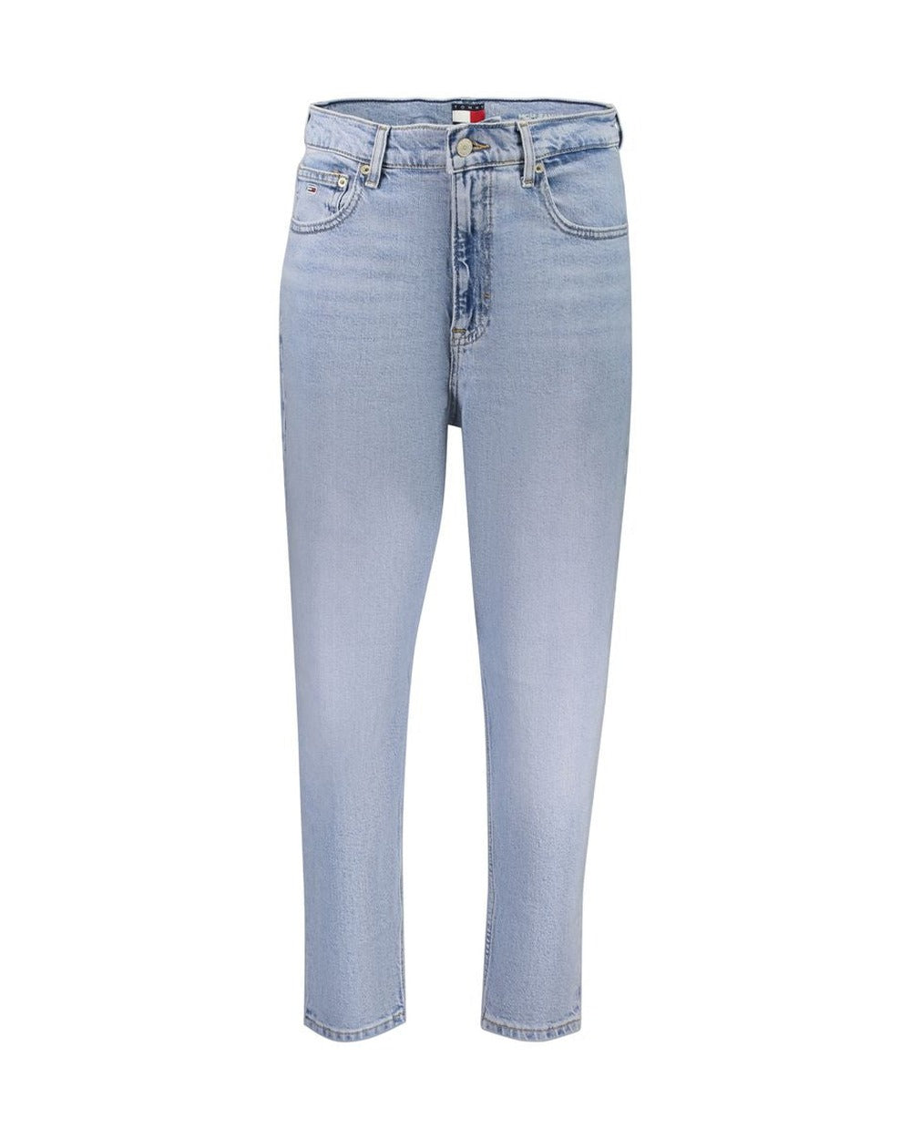 Tommy Hilfiger Azzurro Cotton Women's High-Waisted Jean