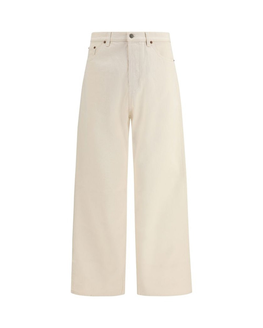 Valentino Garavani Beige Cotton Casual Pants