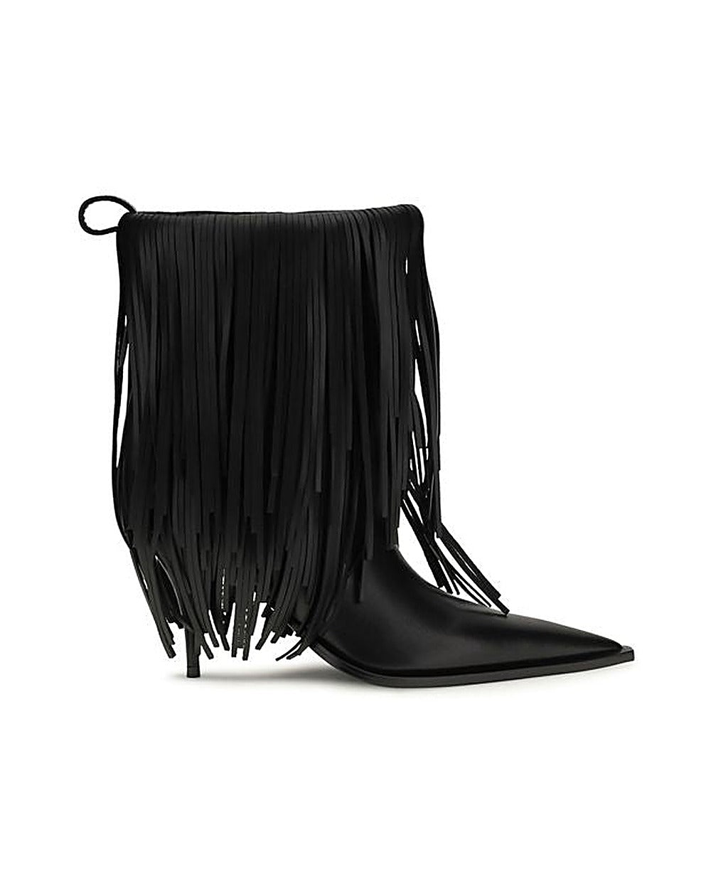 Balenciaga Black Calf Leather Bos Taurus Ankle Boots