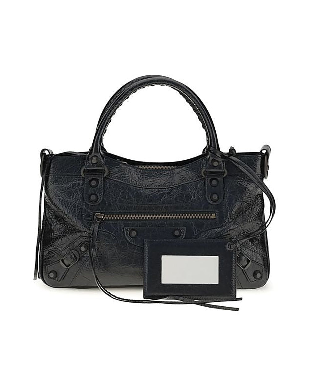 Balenciaga Black Lamb Ovis Aries Aries Shoulder Bag