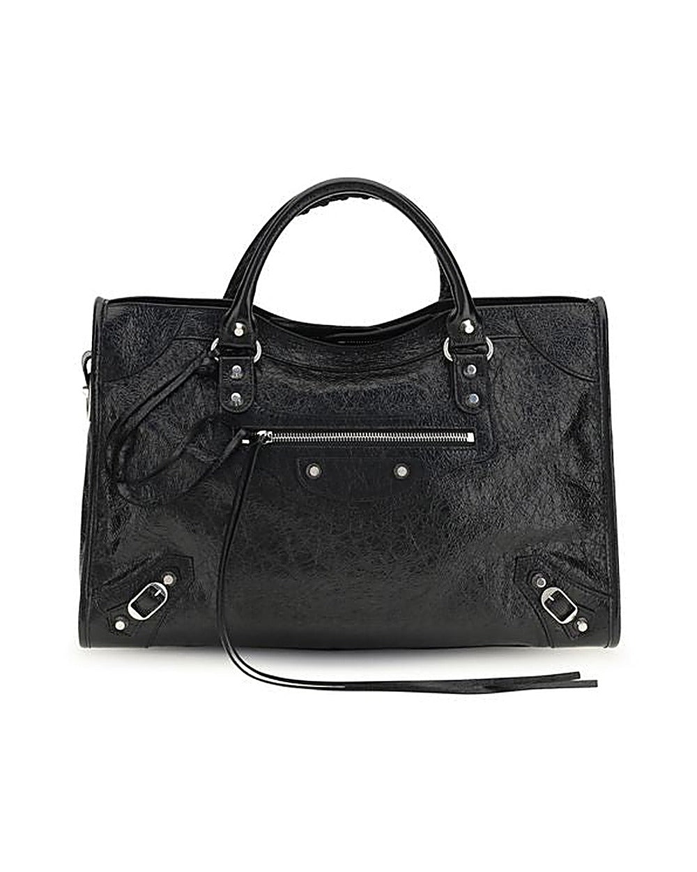 Balenciaga Black Lamb Ovis Aries Aries Handbag