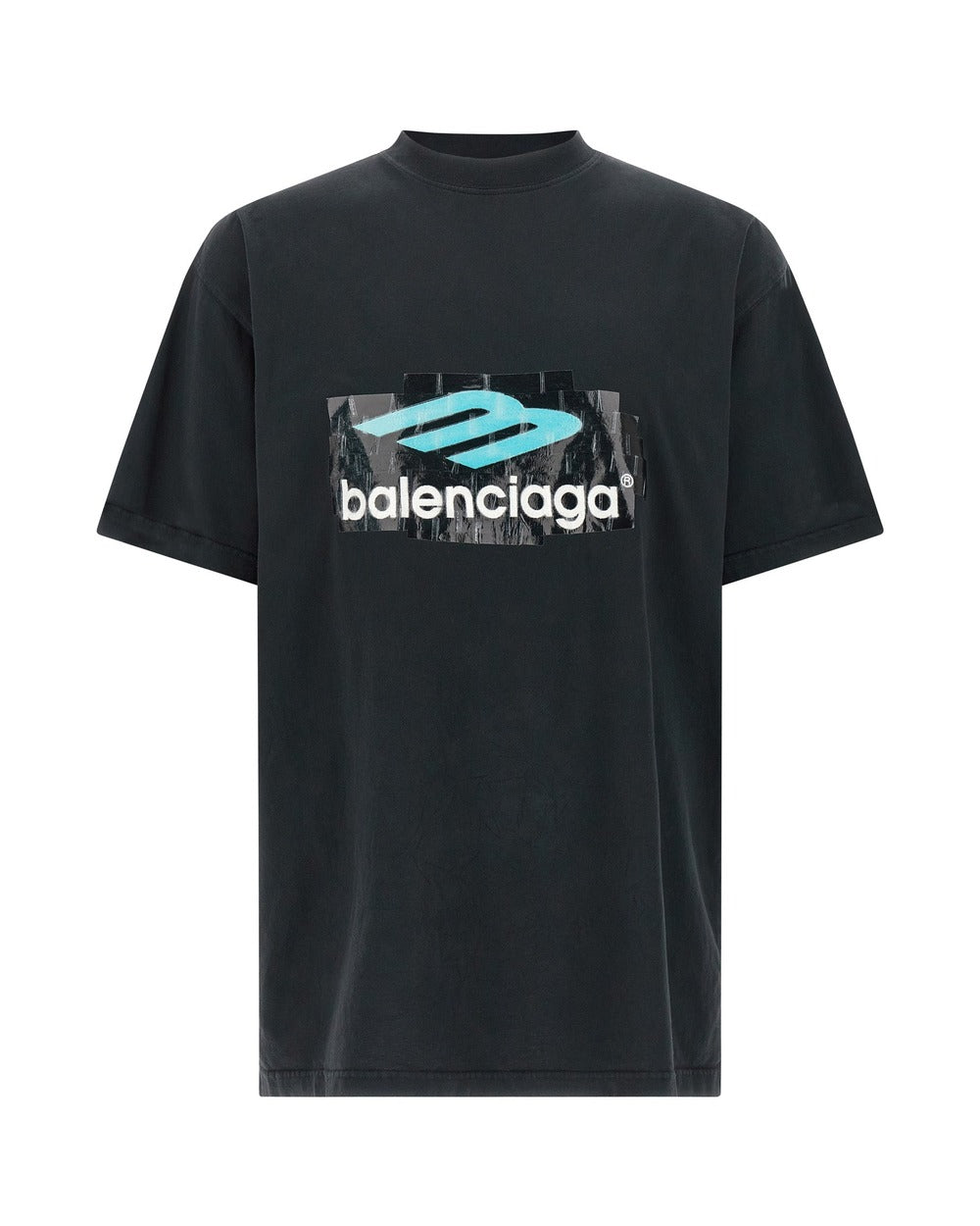 Balenciaga Black Cotton T-Shirt