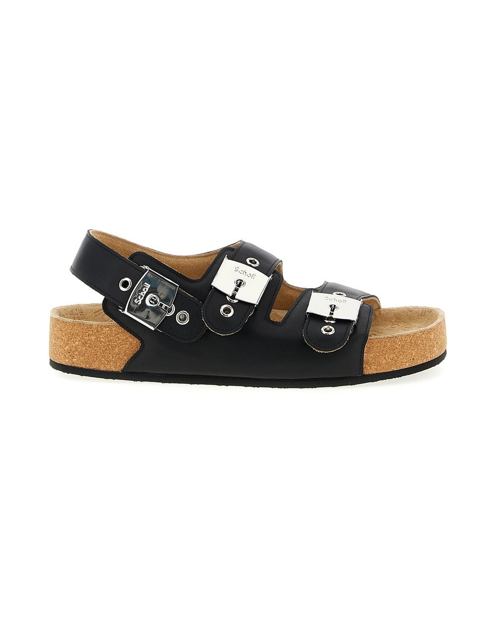 Balenciaga Black Calfskin Flat Sandals