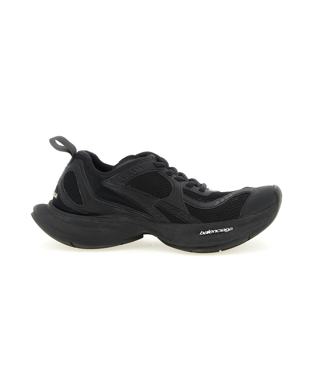 Balenciaga Black Polyester Athletic Sneakers