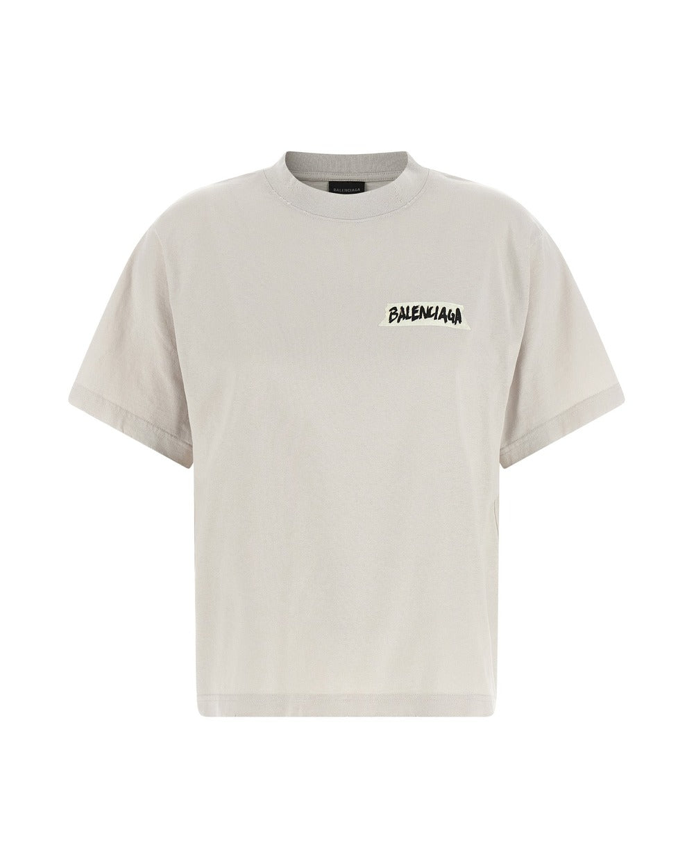 Balenciaga Gray Cotton T-Shirt