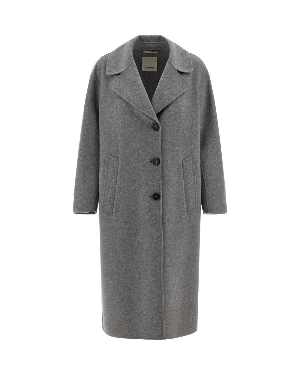 'S Max Mara Gray Virgin Wool Coat