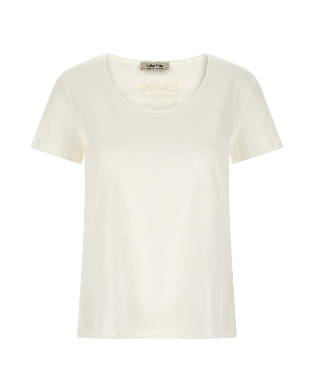 'S Max Mara White Cotton T-Shirt