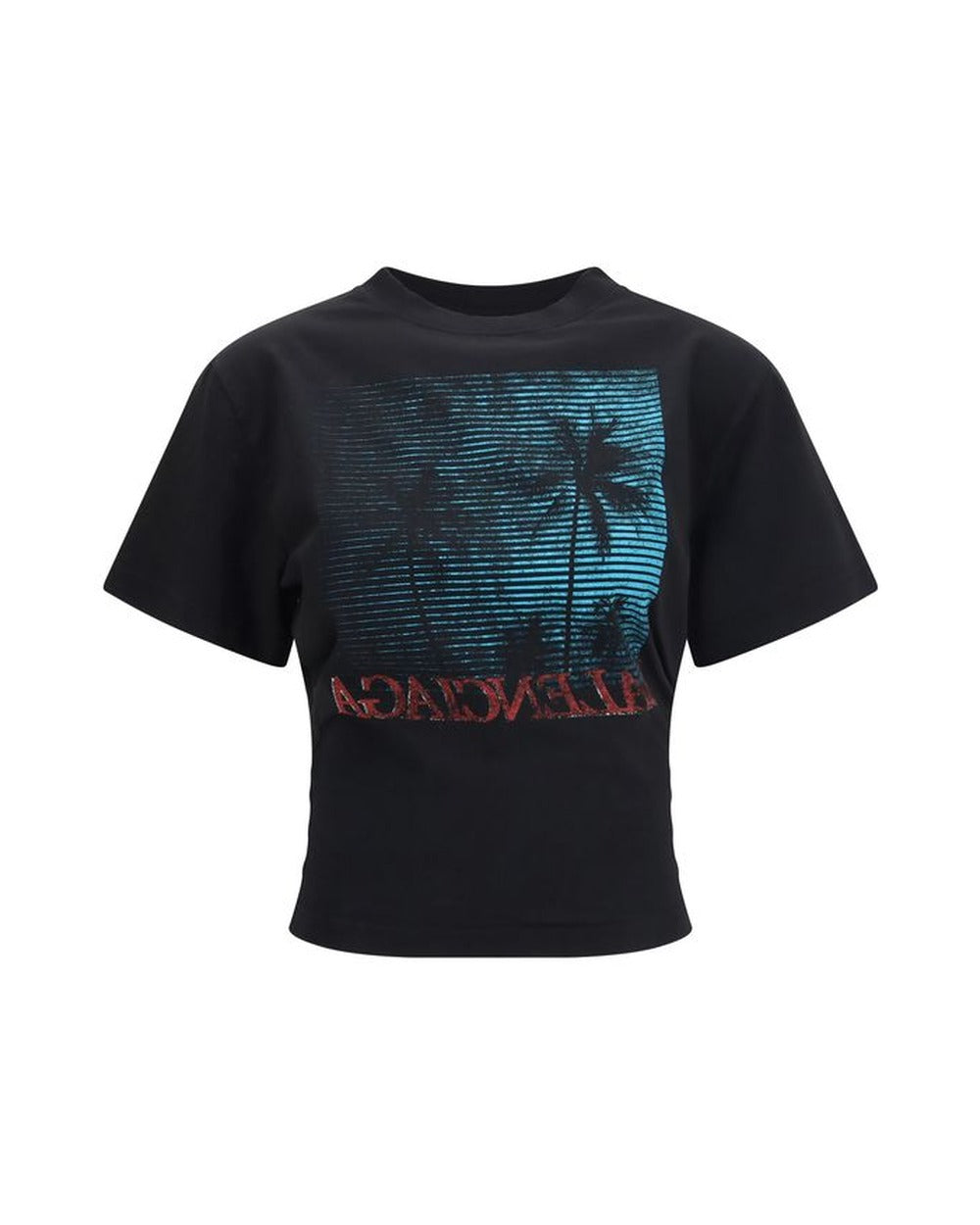 Balenciaga Black Cotton T-Shirt