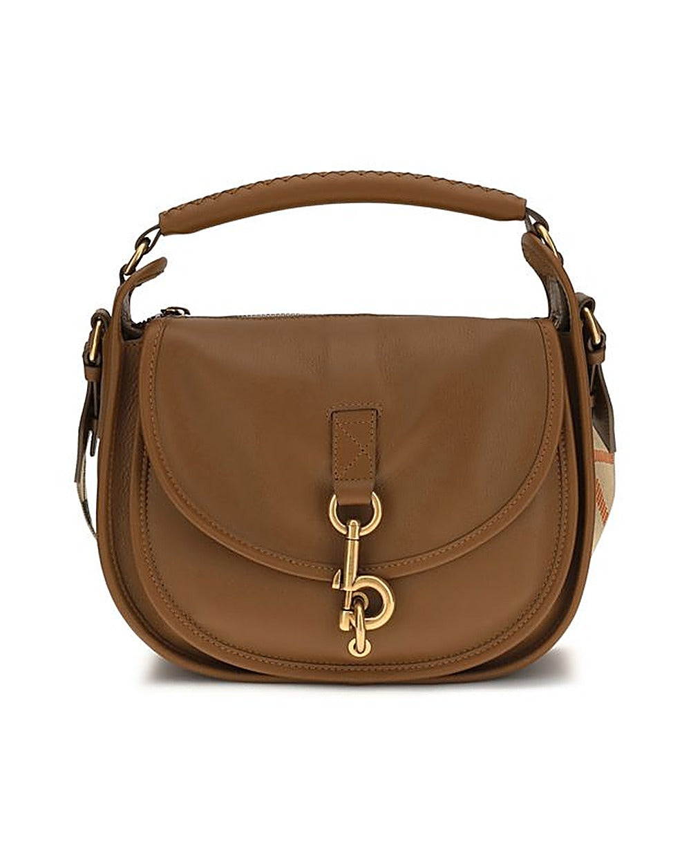 Burberry Brown Calf Leather Bos Taurus Shoulder Bag