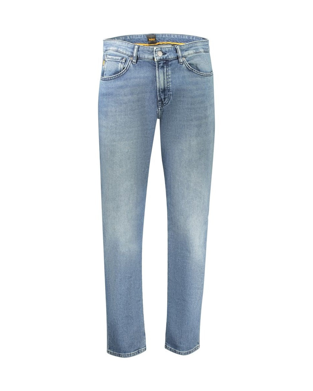 Hugo Boss Blue Cotton Men's Regular-Fit Jeans