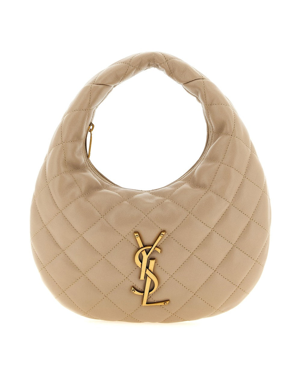 Saint Laurent Beige Lamb Leather Handbag