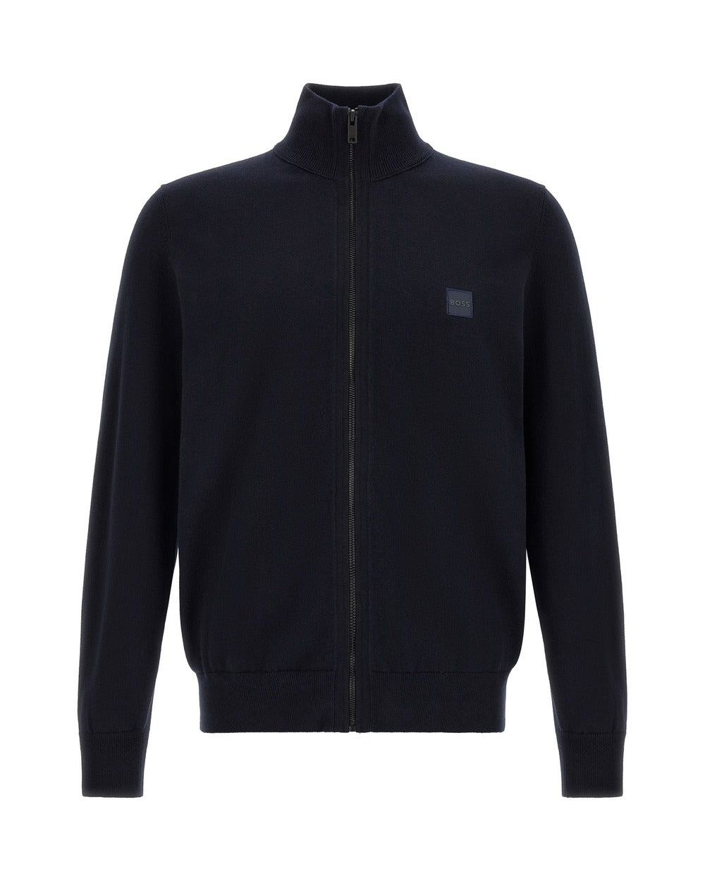 Hugo Boss Blue Cotton Cardigan