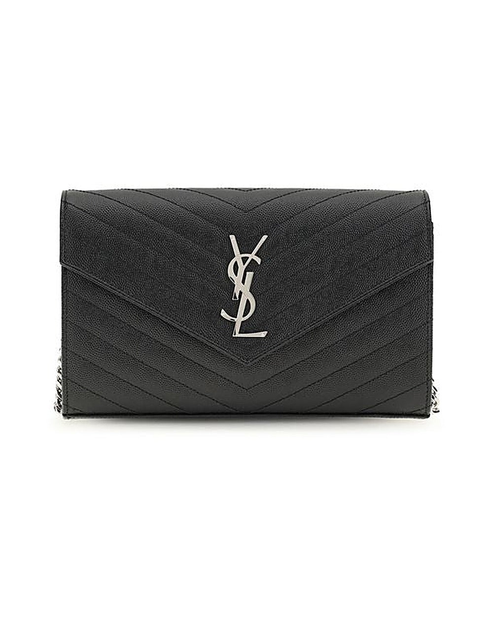 Saint Laurent Black Calf Leather Bos Taurus Wallet