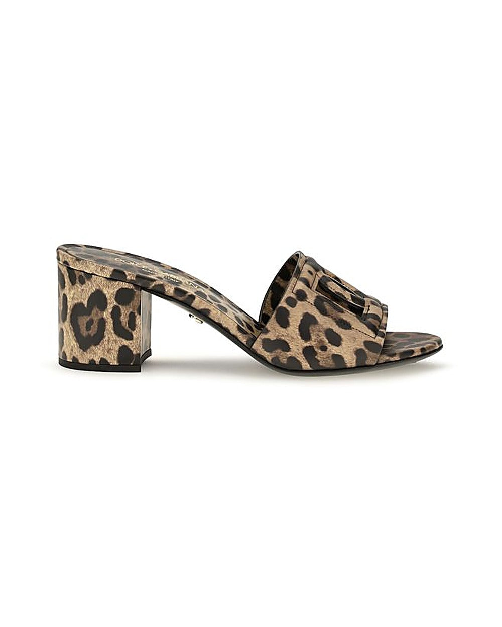 Dolce & Gabbana Beige Calf Leather Bos Taurus Mules