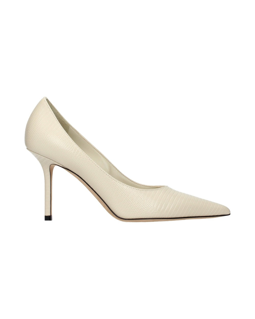 Jimmy Choo Beige Leather High Heel Pumps