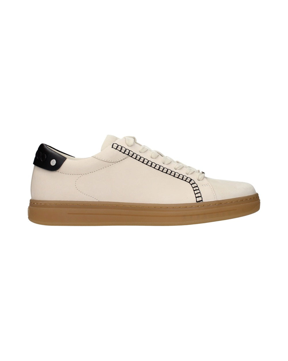 Jimmy Choo Beige Leather Sneakers