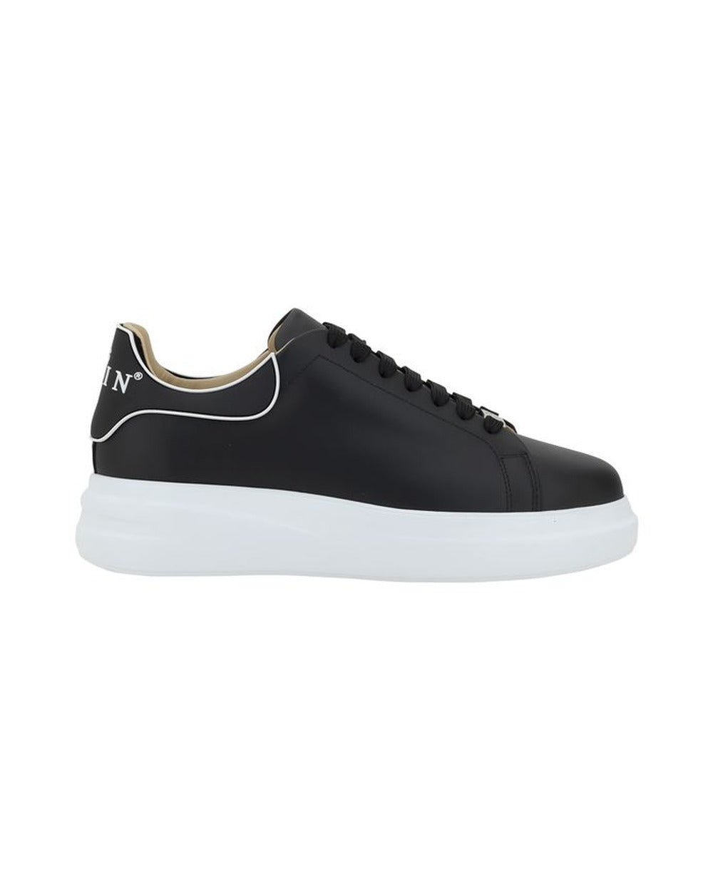 Philipp Plein Black Calf Leather Bos Taurus Low Top Sneakers