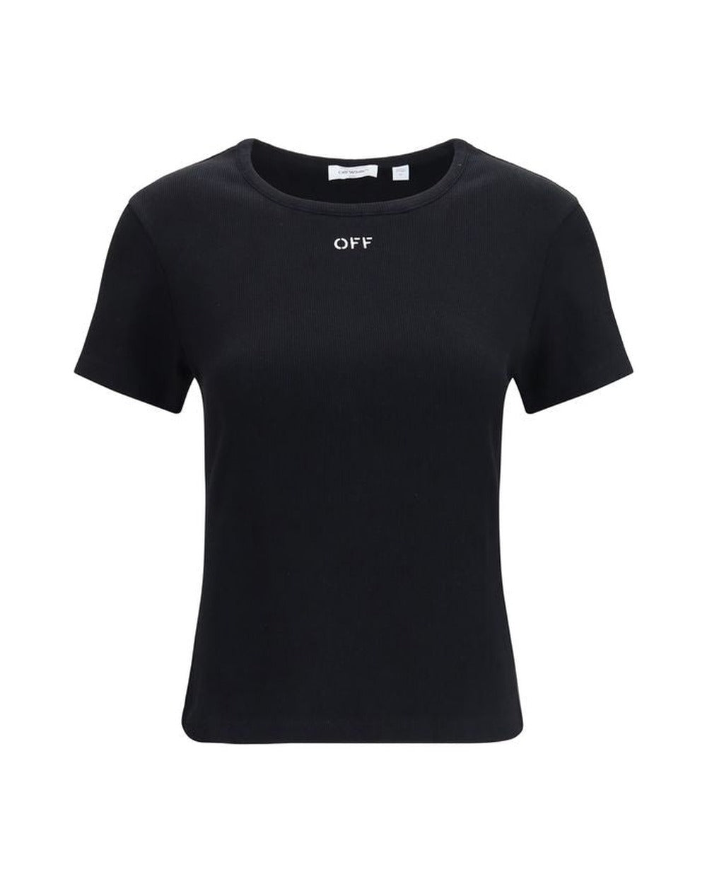 Off-White Black Cotton T-Shirt