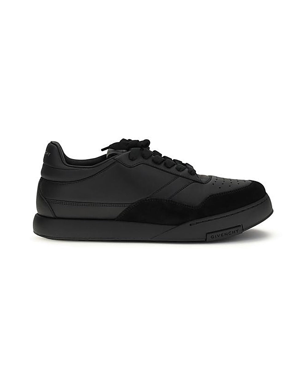 Givenchy Black Calf Leather Bos Taurus Low Top Sneakers