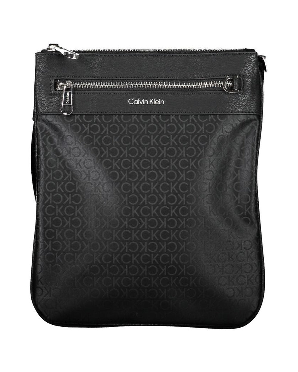 Calvin Klein Black Polyester Men's Shoulder Bag