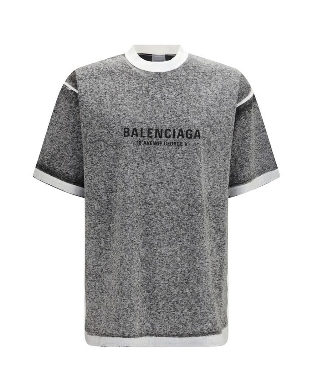 Balenciaga Gray Cotton T-Shirt