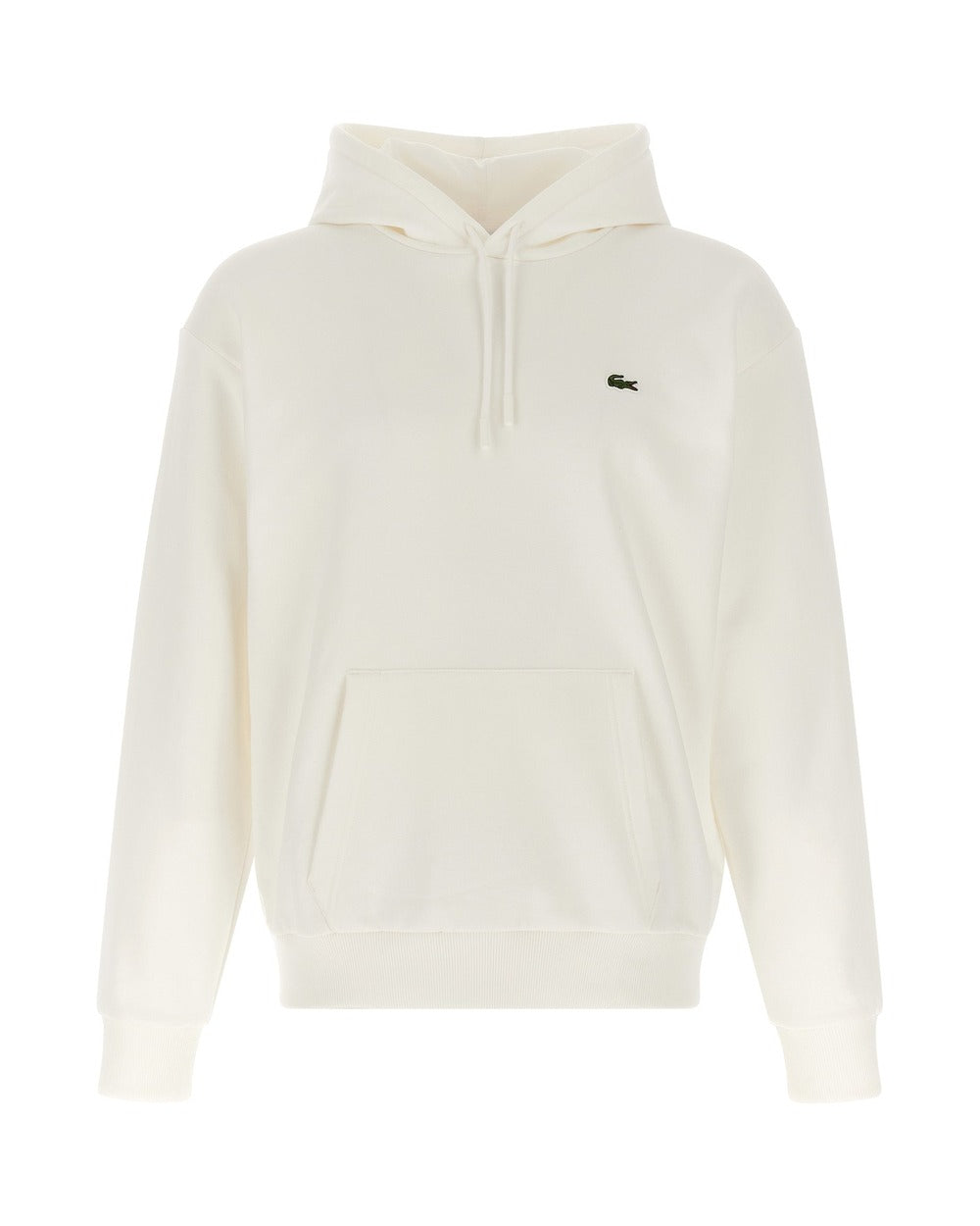 Lacoste White Cotton Sweatshirt