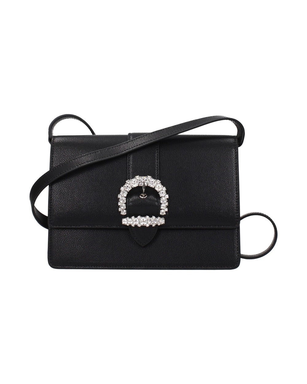 Jimmy Choo Black Leather Crossbody Bag