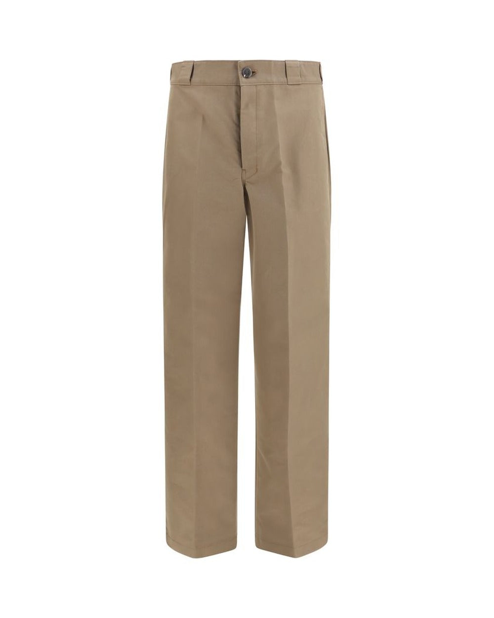 Prada Brown Cotton Casual Pants