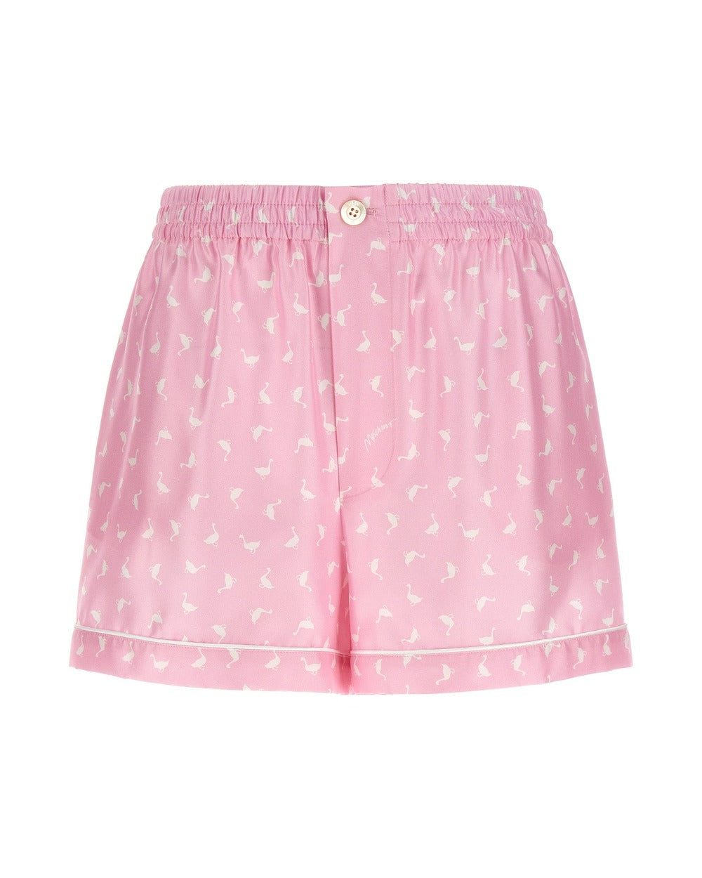 Moschino Multicolor Silk Bermuda Shorts