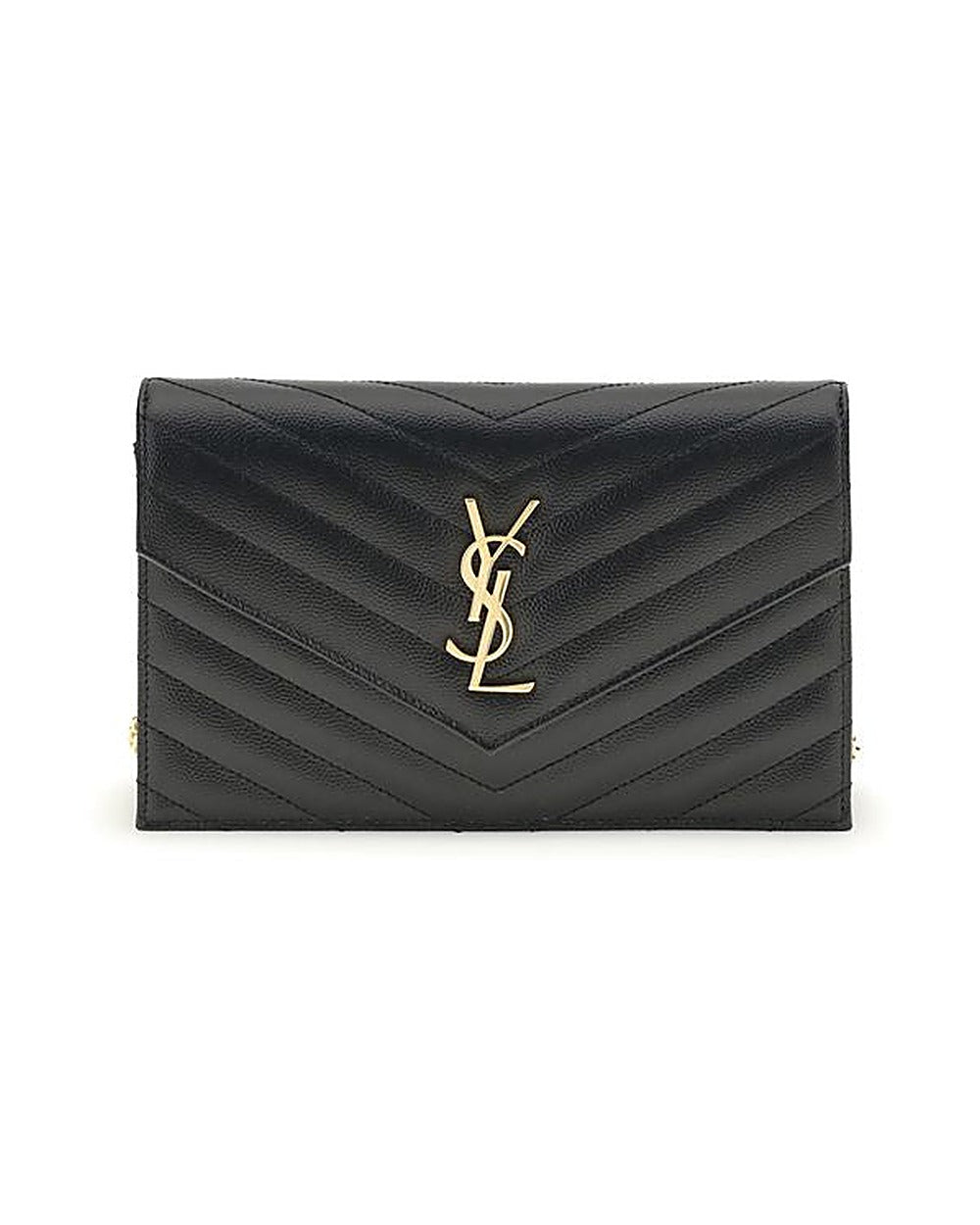 Saint Laurent Black Calf Leather Bos Taurus Wallet