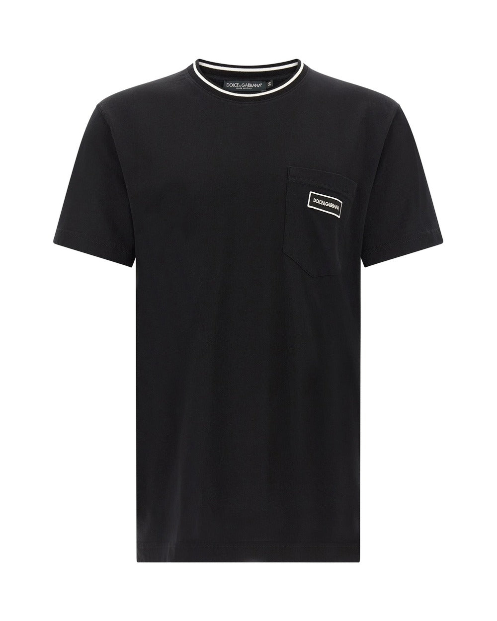 Dolce & Gabbana Black Cotton T-Shirt