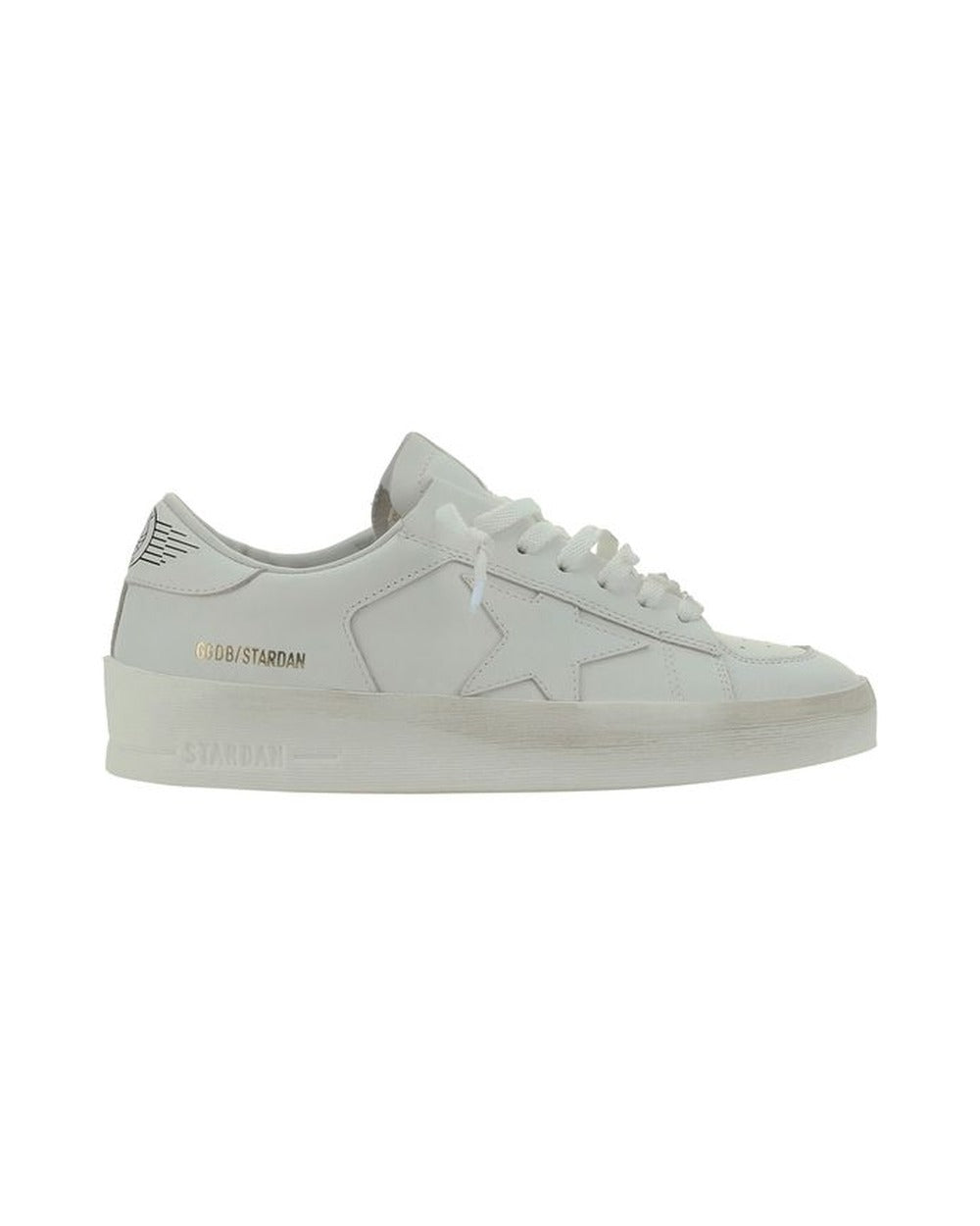 Golden Goose White Goatskin Low Top Sneakers