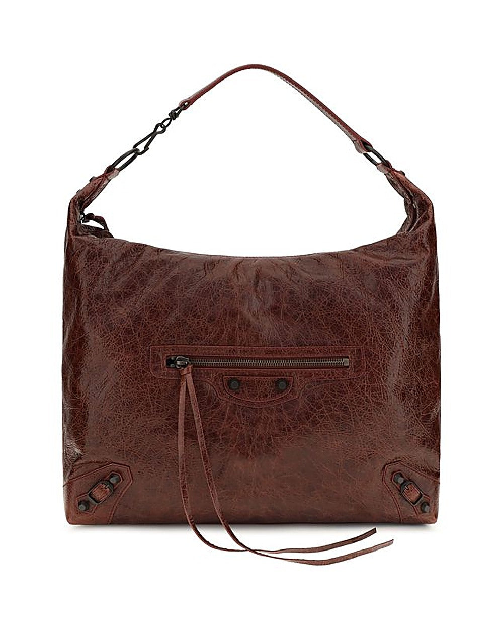 Balenciaga Bordeaux Lamb Ovis Aries Aries Shoulder Bag