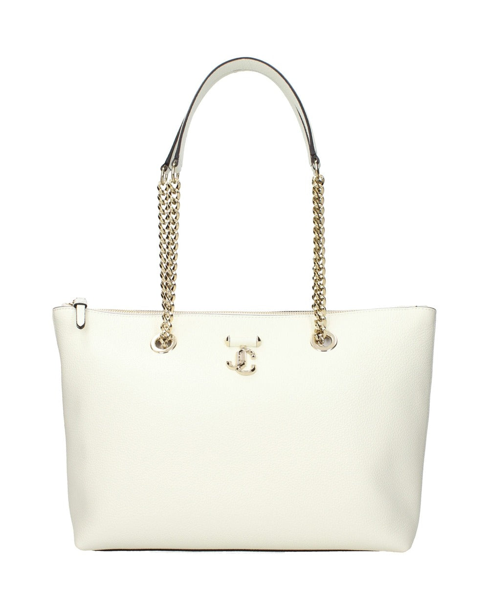 Jimmy Choo White Leather Shoulder Bag
