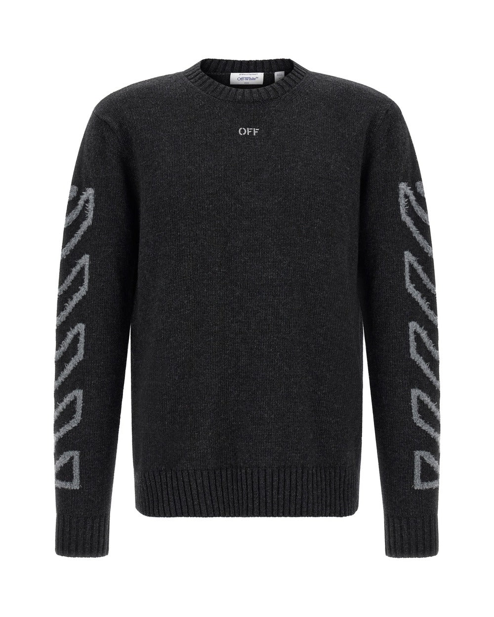 Off-White Gray Wool Cardigan